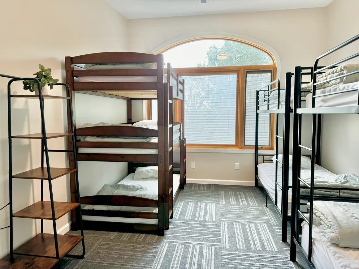 Bedroom 7:  2 double bunks plus one triple bunk, sleeps 7