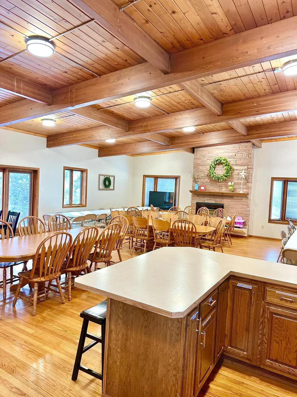 Lots of counter space for creating meals or serving food!